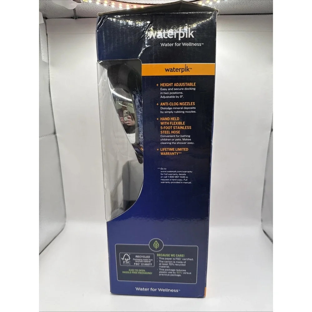 Waterpik Magnet Assist DualDock 8-Spray Handheld Shower Head - New In Box (NIB)